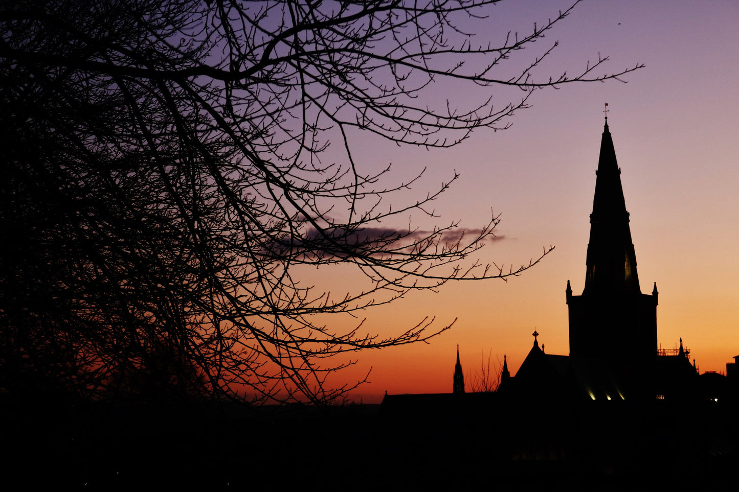 Glasgow Cathedral Sunset Photography Print