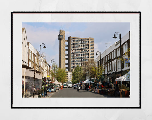 Trellick Tower Poster Brutalist Wall Art Notting Hill Print