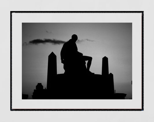 Glasgow Necropolis Graveyard Black And White Photography Wall Art