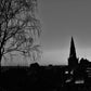 Glasgow Cathedral Black And White Photography Poster