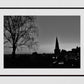 Glasgow Cathedral Black And White Photography Poster