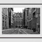 Glasgow Black And White Photography Poster