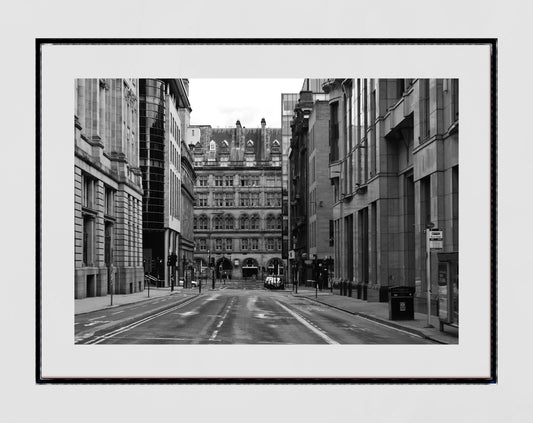 Glasgow Black And White Photography Poster