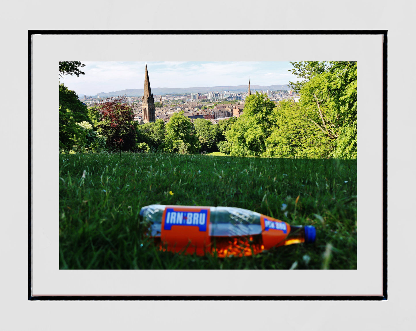 Glasgow Queen's Park Irn Bru Photography Poster