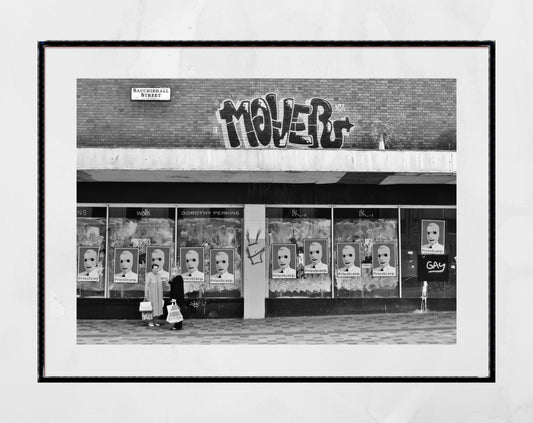 Glasgow Sauchiehall Street Black And White Photography Print