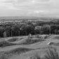 Glasgow Cathkin Braes Cyclist Black And White Photography Print