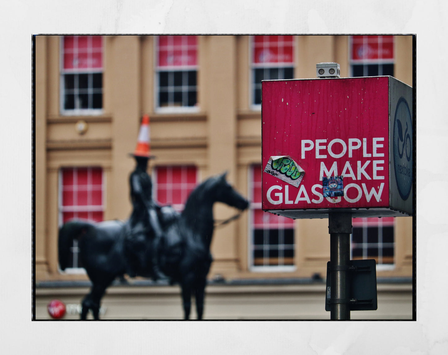 People Make Glasgow Duke Of Wellington Print