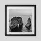 Beirut Lebanon Pigeon Rocks Black And White Photography Print