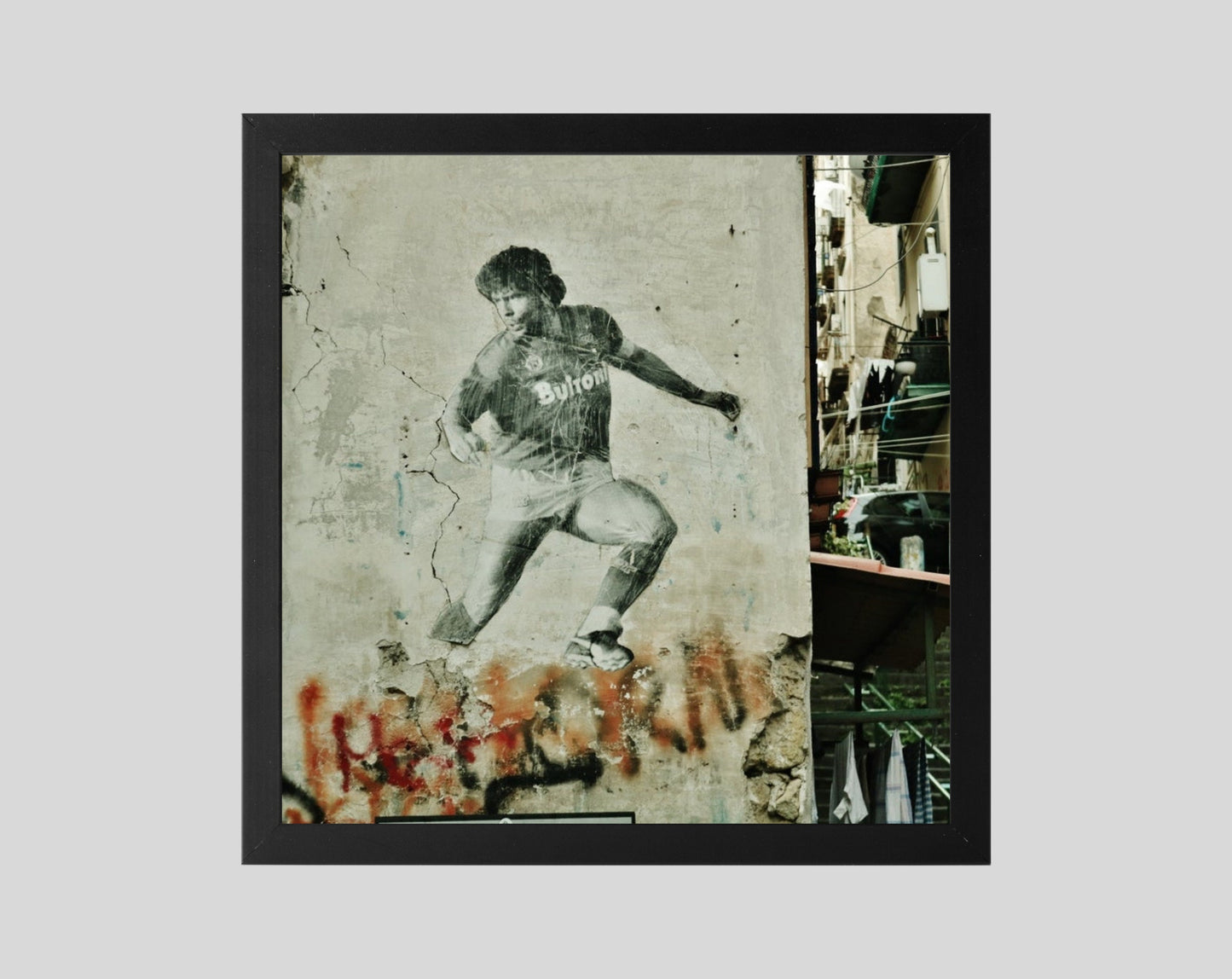 Diego Maradona Napoli Soccer Print