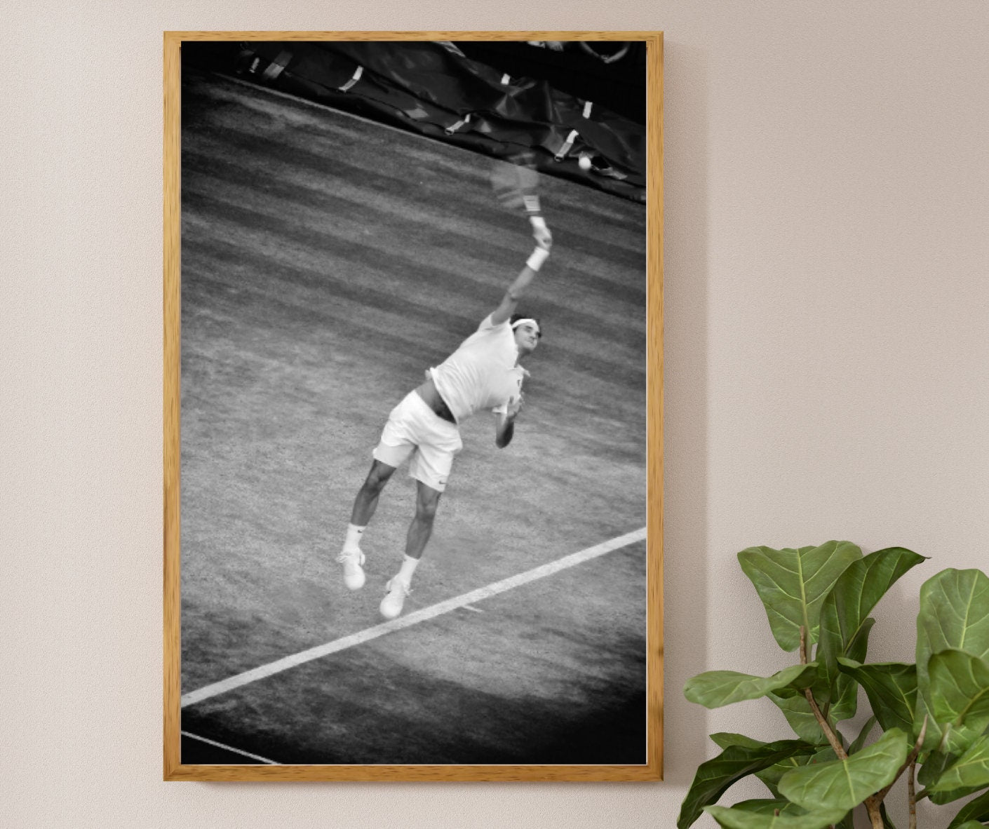 Roger Federer Poster Wimbledon Tennis Photography Print