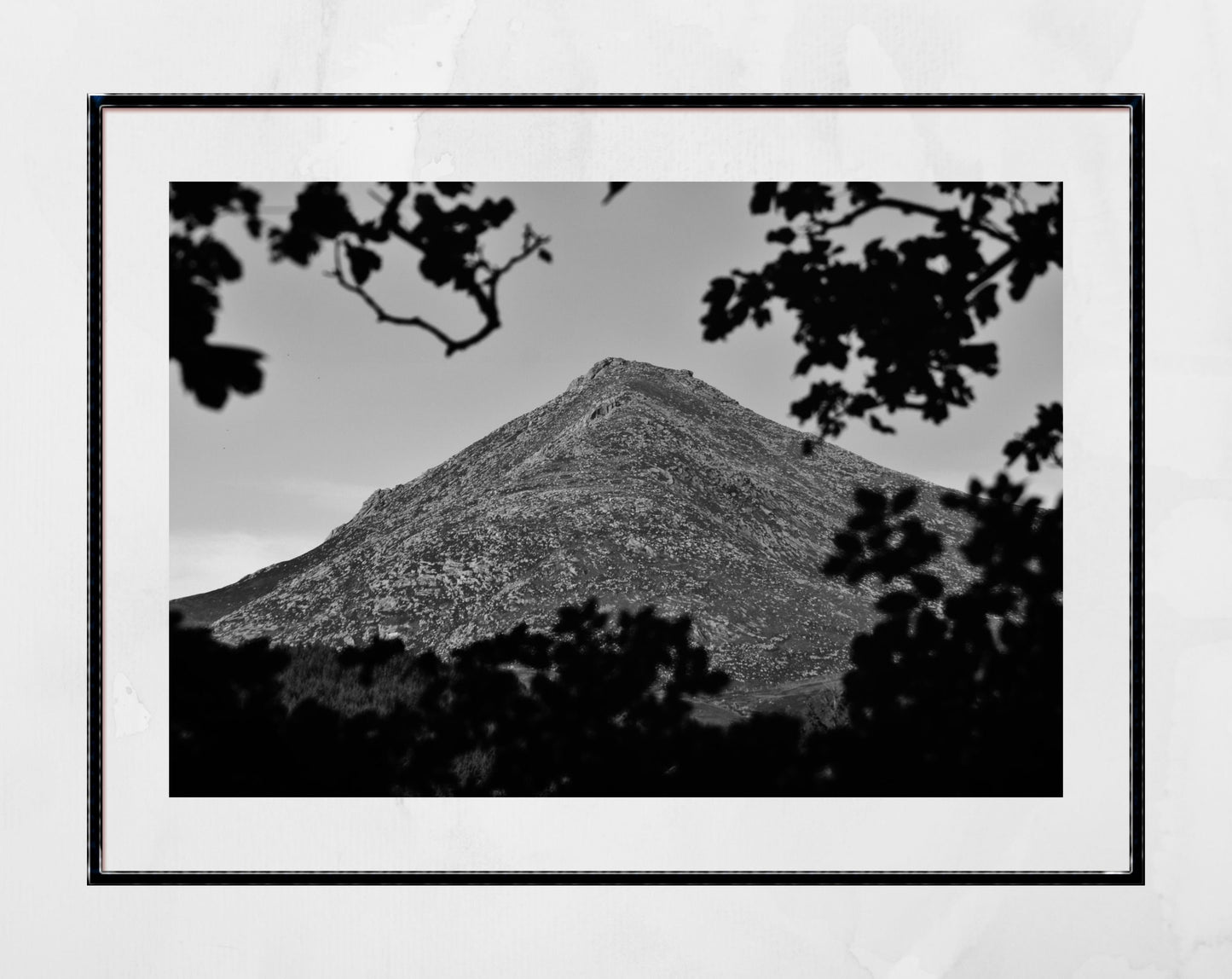 Goatfell Isle of Arran Scotland Print Landscape Black And White Wall Art