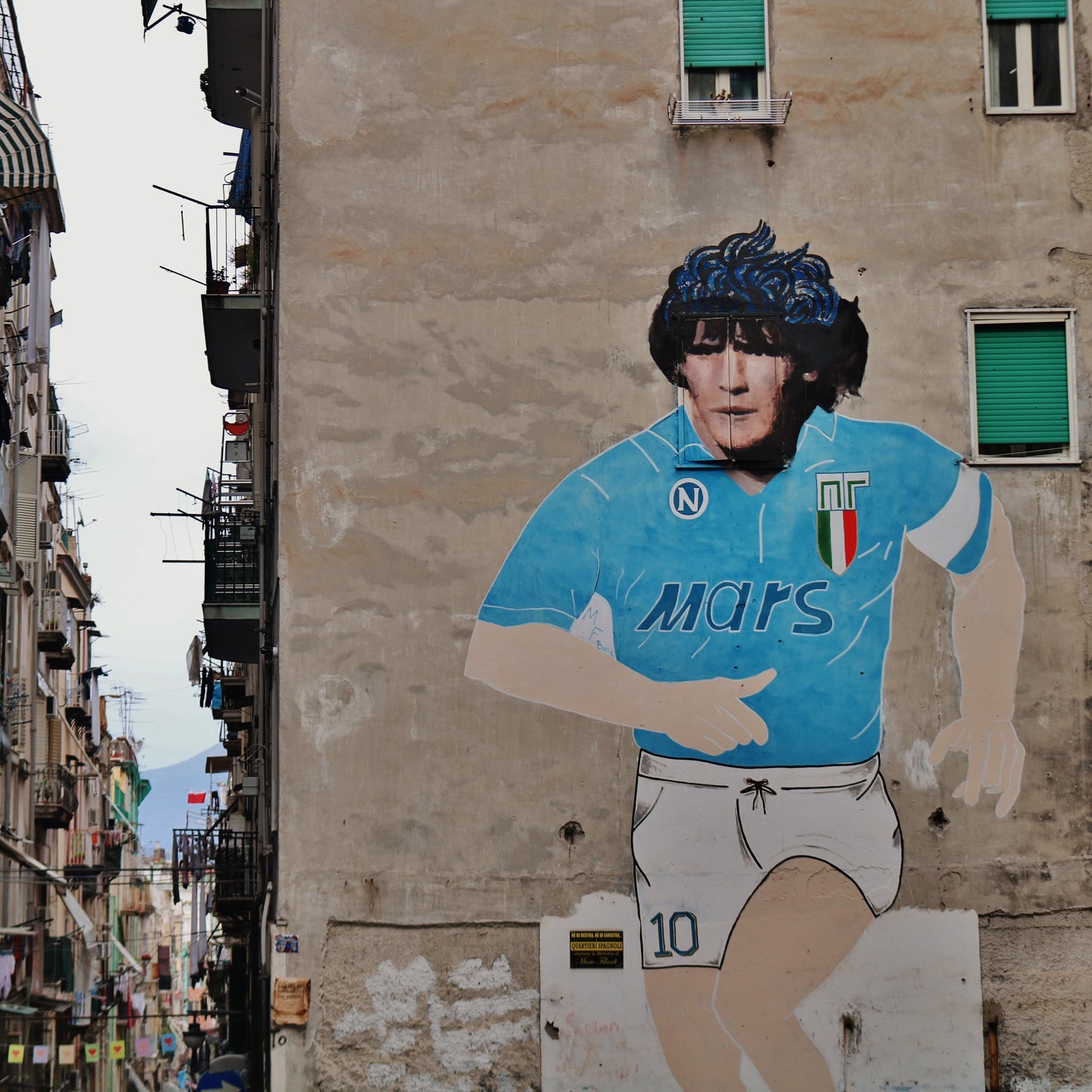 Diego Maradona Napoli Naples Italy Poster Print