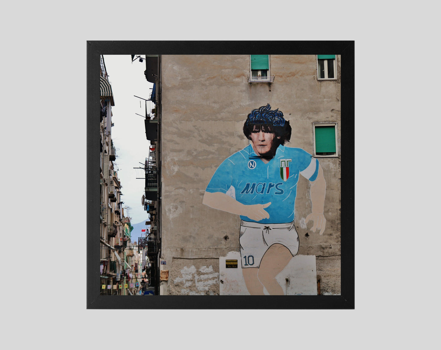 Diego Maradona Napoli Naples Italy Poster Print