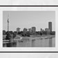 Vienna River Danube Black And White Photography Print