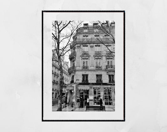 Laduree Paris Print Black And White Photography