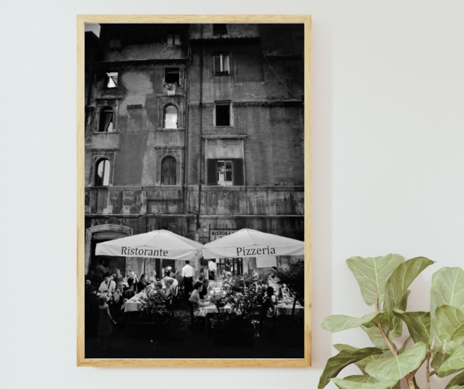 Rome Photography Print Black And White Italy Wall Art