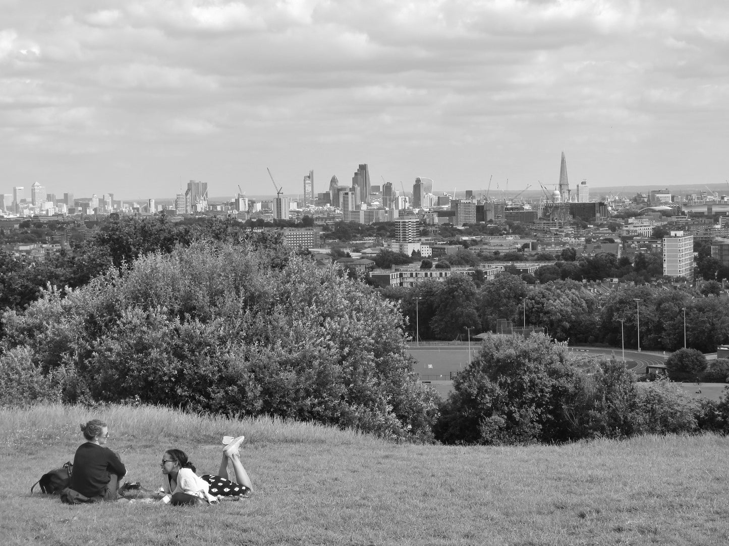 Hampstead Heath London Photography Print Black And White Wall Art