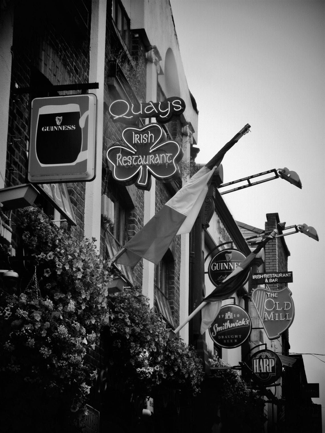 Dublin Irish Pub Black And White Photography Prints Gallery Wall Set Of Three