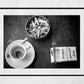 Beirut Coffee And Cigarettes Black And White Photography Print