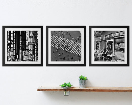 Tokyo Prints Black And White Gallery Wall Set Of Three