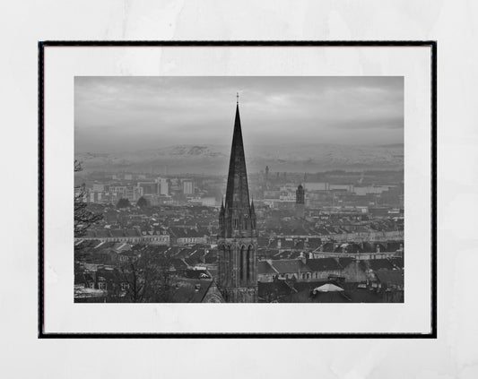 Glasgow Skyline Queen's Park Photography Wall Art