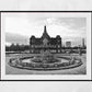 Glasgow Doulton Fountain People's Palace Black And White Photography Print