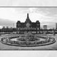 Glasgow Doulton Fountain People's Palace Black And White Photography Print