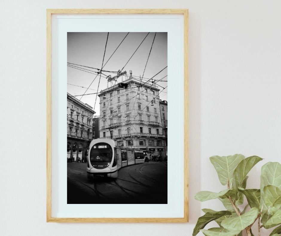 Milan Black And White Street Photography Print