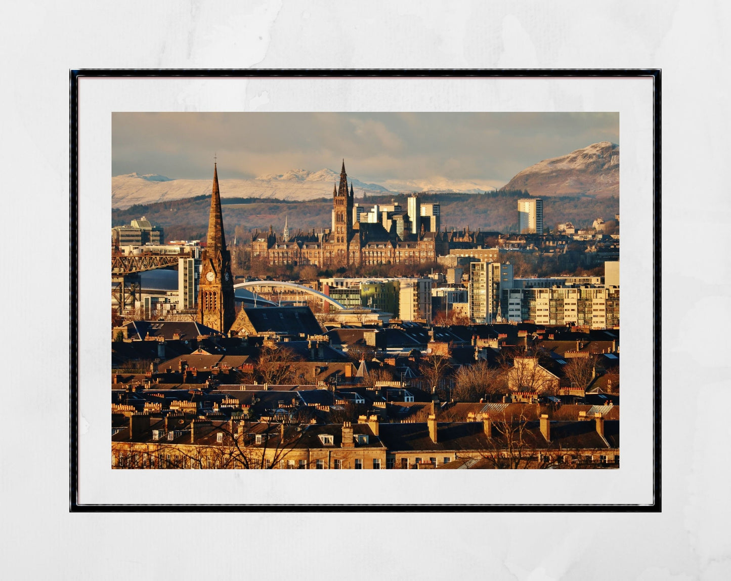 Glasgow Skyline Photography Print