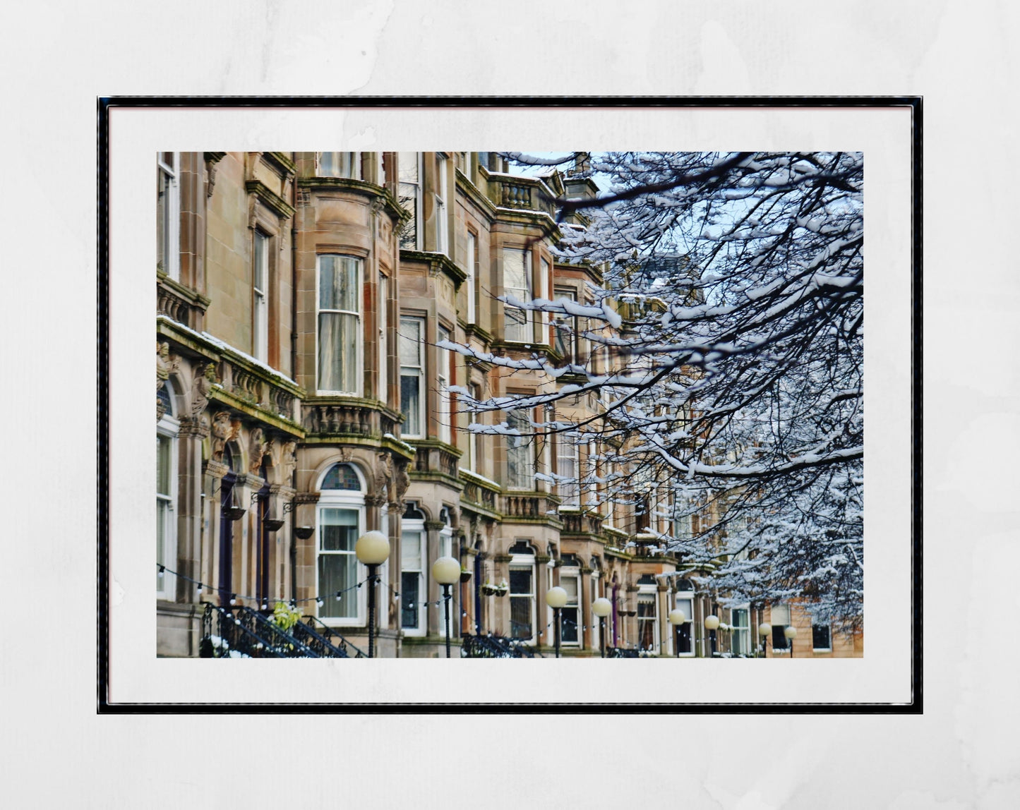 Queen's Drive Glasgow Tenements Photography Wall Art