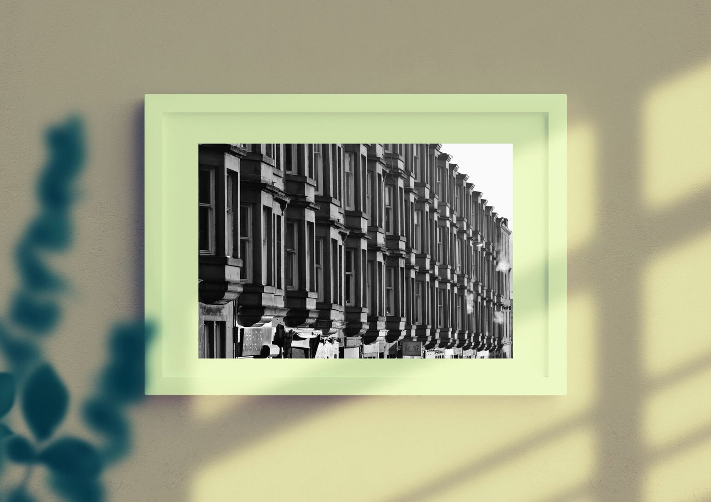 Glasgow Tenements Black And White Photography Print Duke Street Dennistoun Wall Art