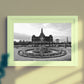 Glasgow Doulton Fountain People's Palace Black And White Photography Print