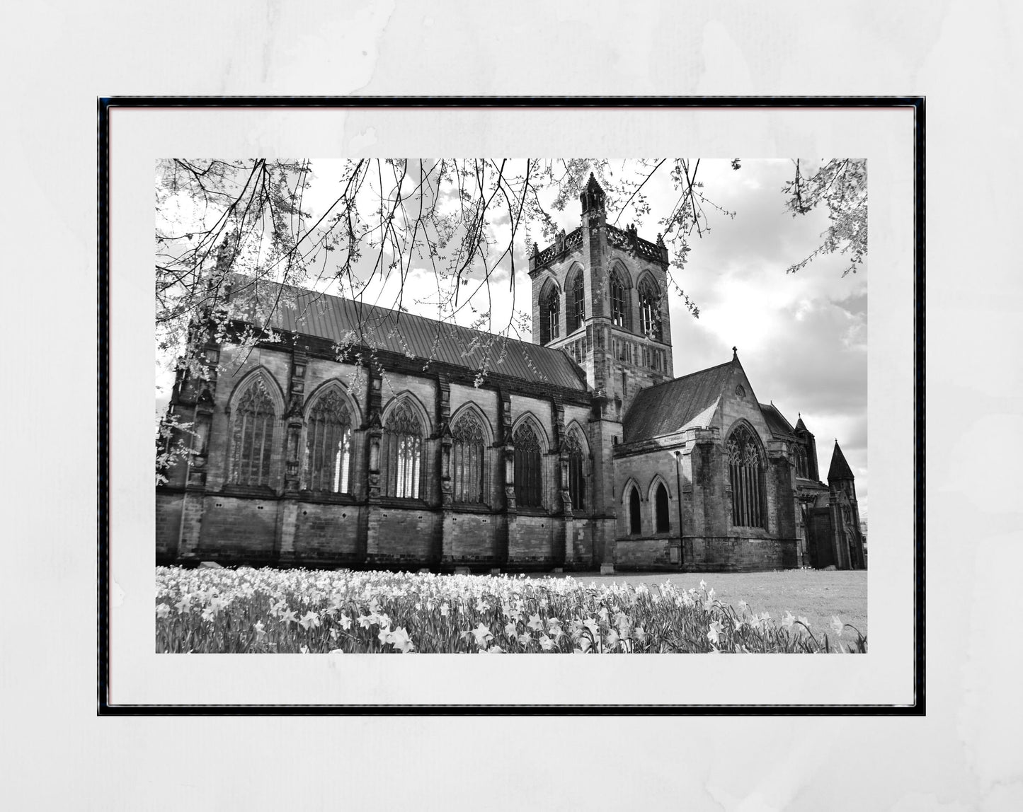 Paisley Abbey Photography Black And White Wall Art