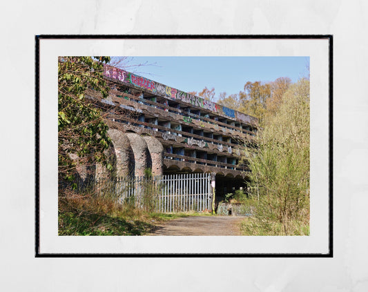 Brutalist Wall Art St Peter's Seminary Abandoned Photography Print