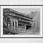 Brutalist Wall Art St Peter's Seminary Abandoned Black And White Photography Print