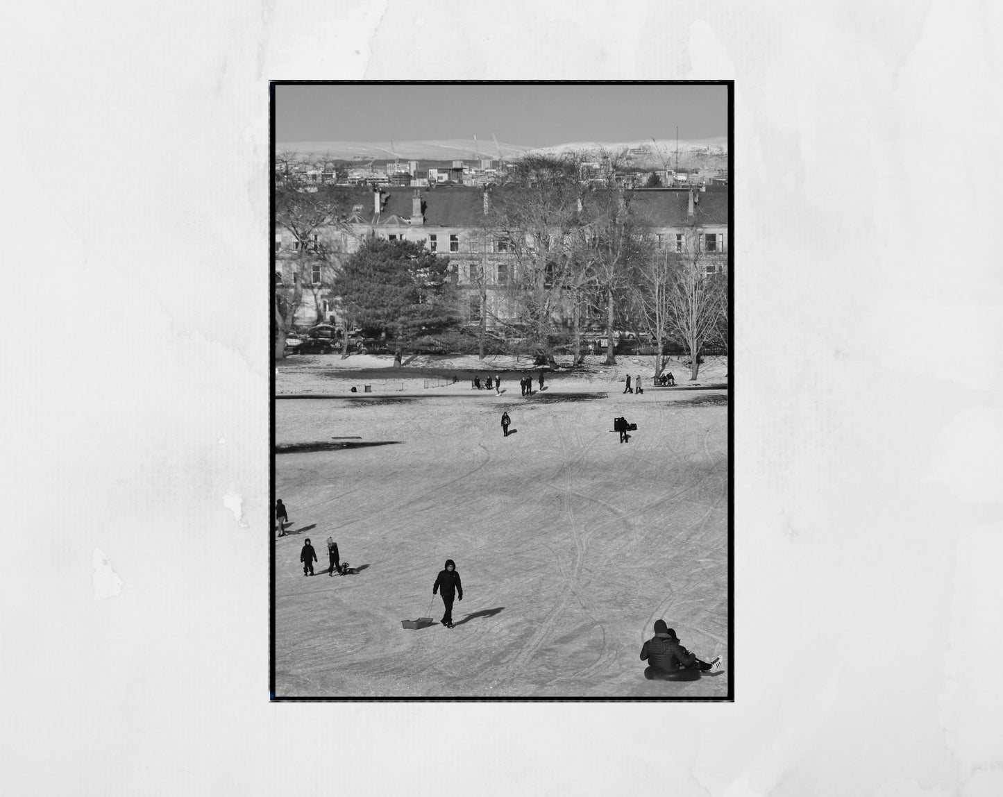 Glasgow Black And White Photography Queen's Park Print
