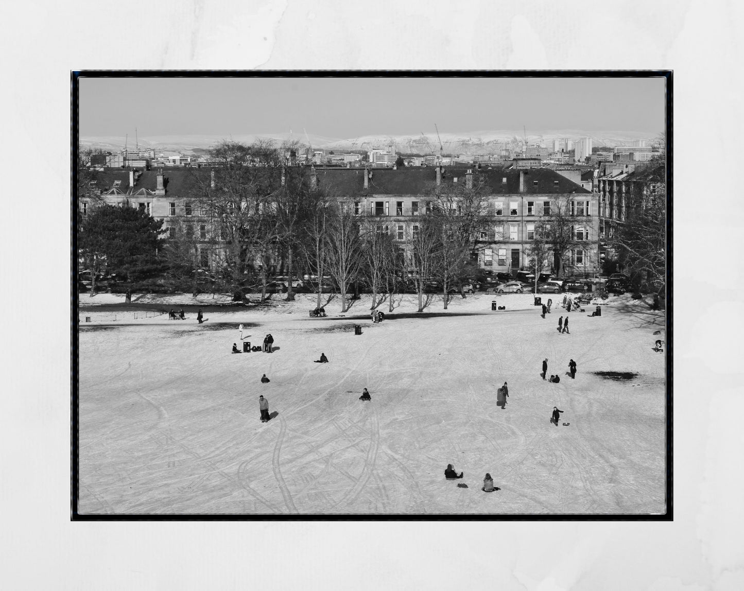 Glasgow Photography Queen's Park Black And White Wall Art