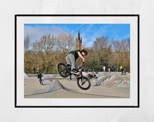 BMX Poster Glasgow Kelvingrove Skate Park Photography