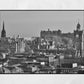 Edinburgh Skyline Black And White Photography Print