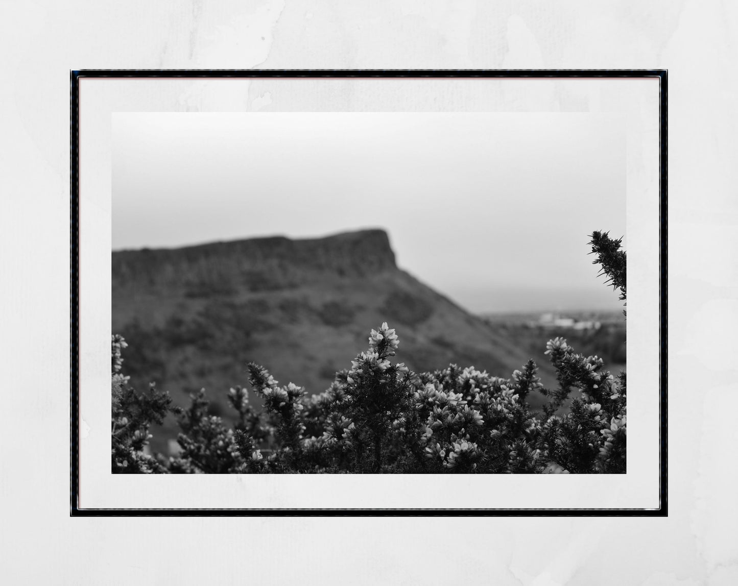 Arthur's Seat Edinburgh Black And White Photography Print