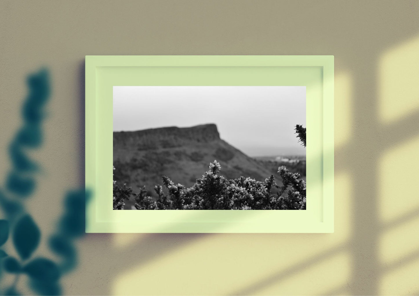 Arthur's Seat Edinburgh Black And White Photography Print