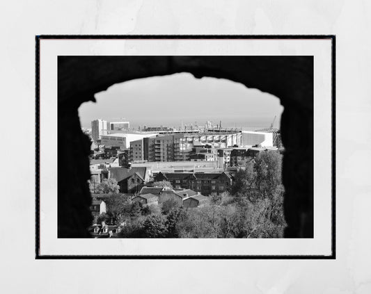 Hibernian FC Easter Road Black And White Photography Wall Art