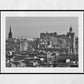 Edinburgh Skyline Black And White Photography Print