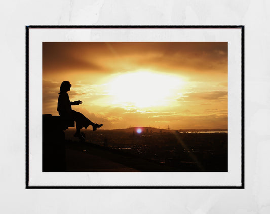 Edinburgh Calton Hill Sunset Photography Print