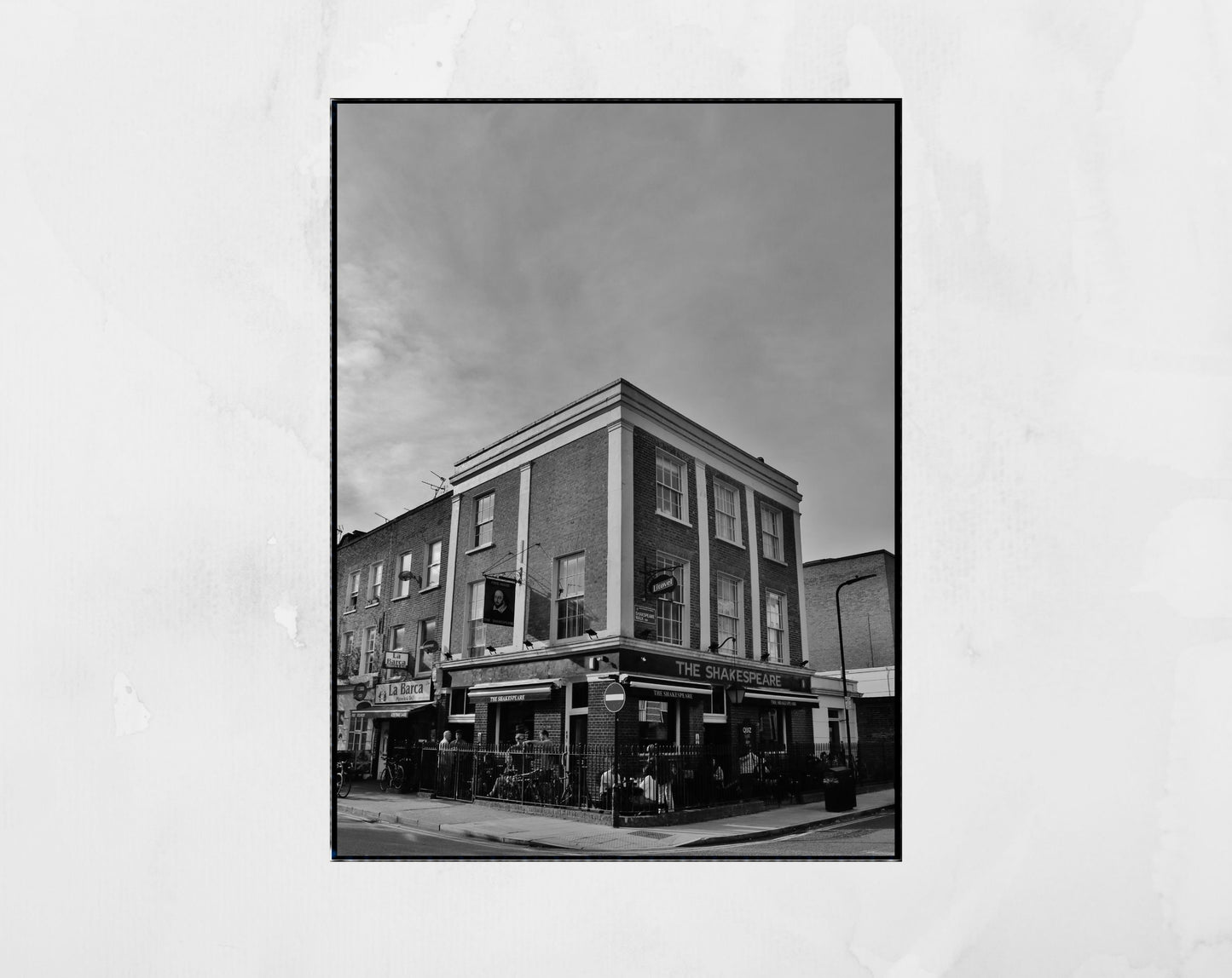 The Shakespeare Pub Stoke Newington Black And White Photography Print