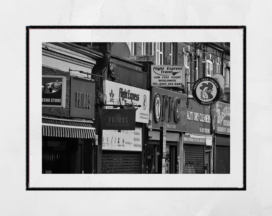 London Street Black And White Photography Print Finsbury Park Poster